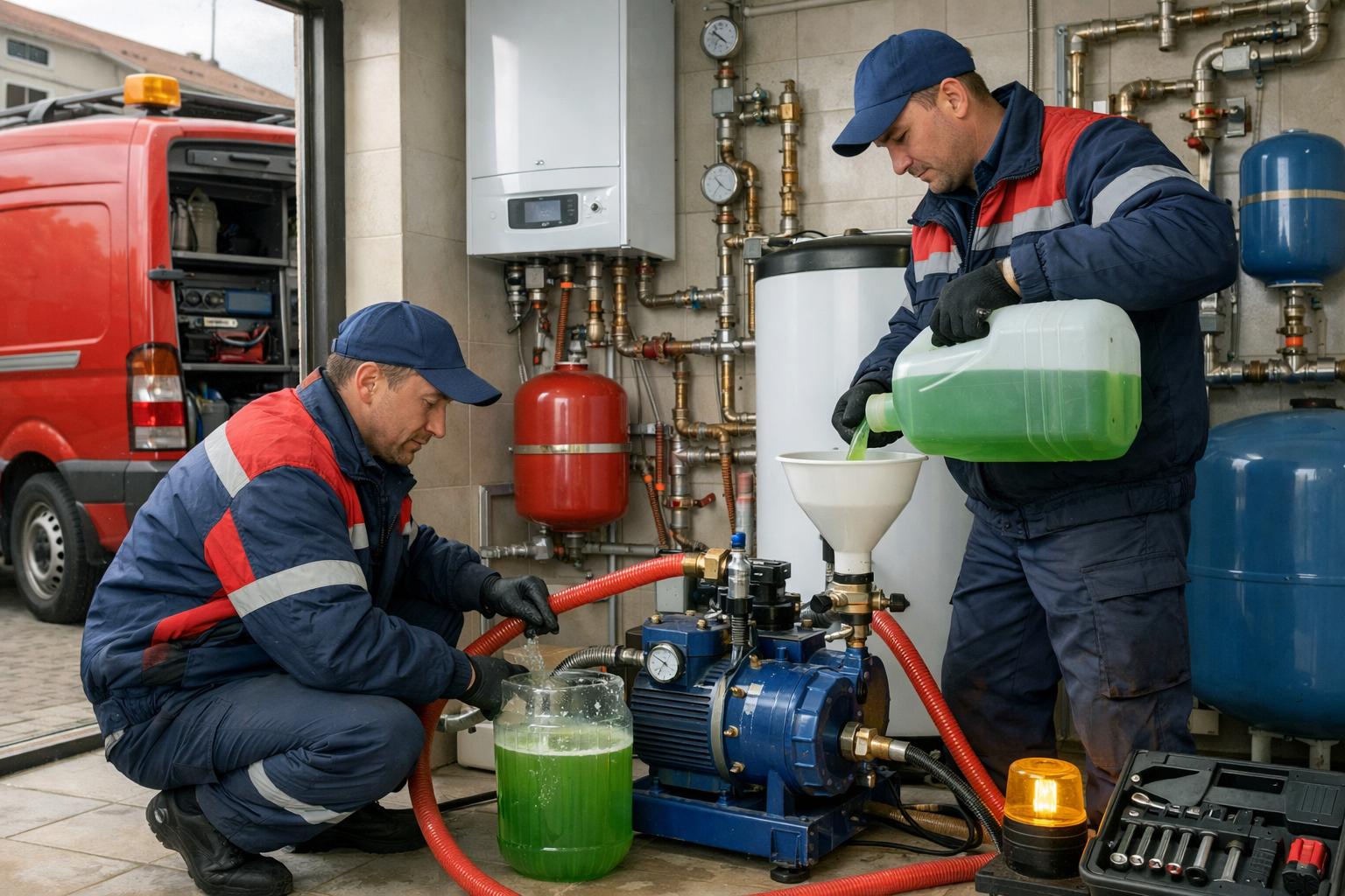 Срочная замена теплоносителя в частном доме — быстро и надежно от «Аварийная служба - системы отопления водоснабжения 8 495 744 67 74»