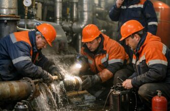 Аварийная служба: быстрый ремонт труб в котельной