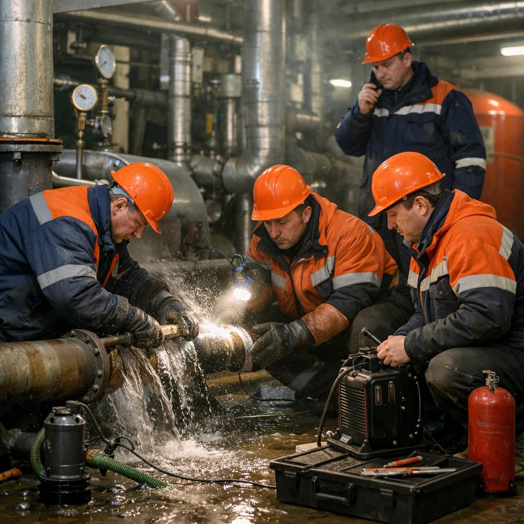 Роль аварийной службы при инцидентах в котельной