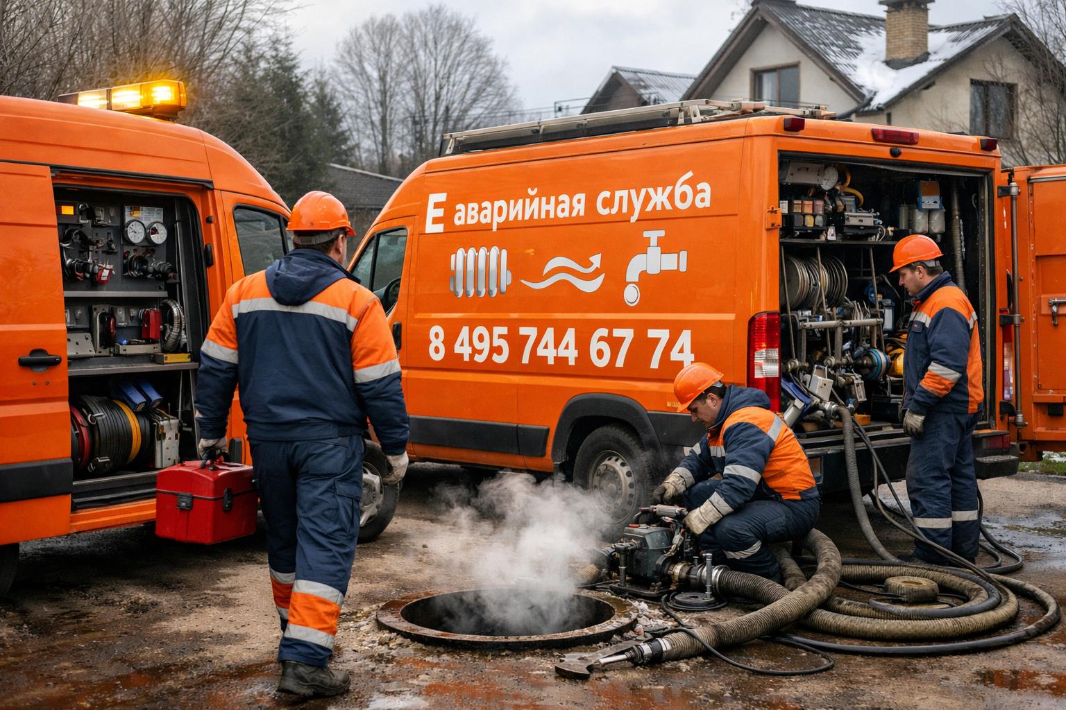 Аварийная служба Истринского района — оперативная помощь по отоплению и водоснабжению «Аварийная служба - системы отопления водоснабжения 8 495 744 67 74»