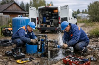 Аварийная служба водоснабжения от скважины: оперативный ремонт