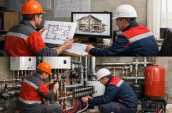 Аварийная служба: монтаж отопления коттеджа