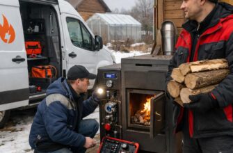 Аварийная служба электро‑дровяного отопления