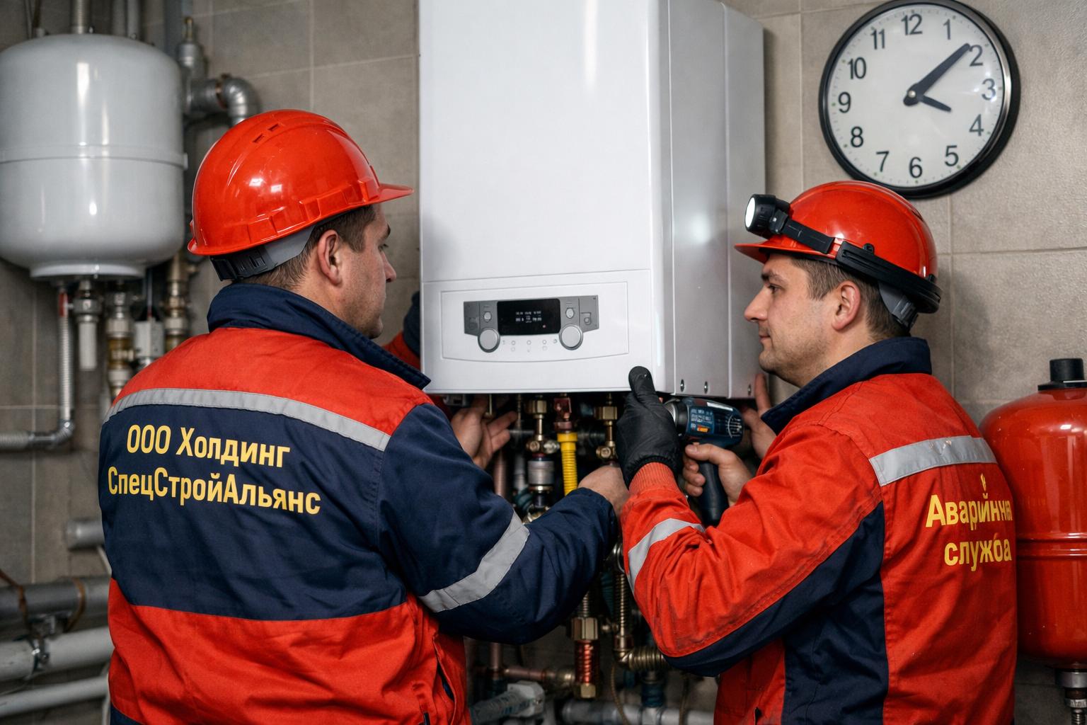 Круглосуточный монтаж котла от ООО Холдинг СпецСтройАльянс — тепло в любую минуту