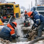 Аварийная служба водоснабжения зимой