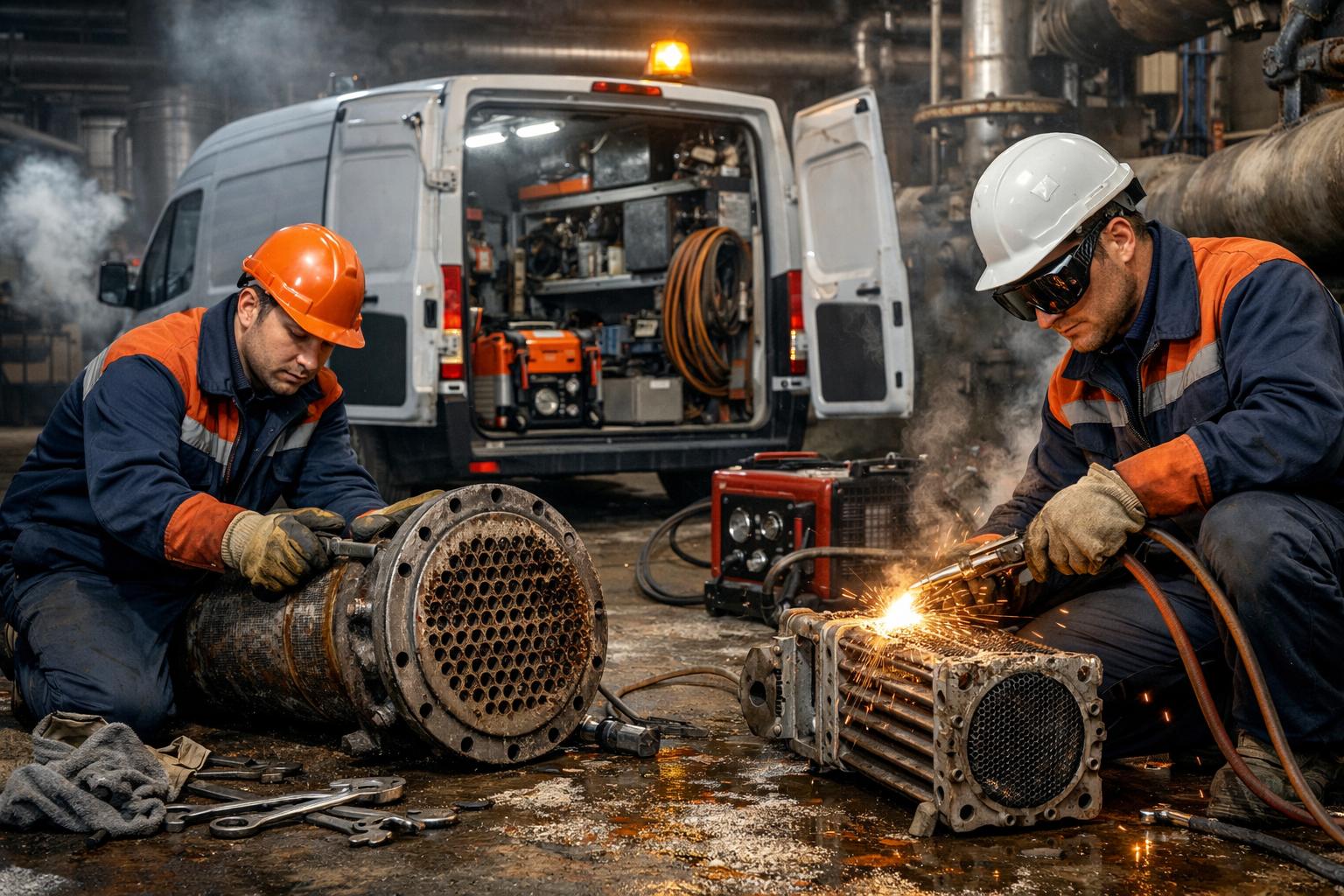 Экстренный выезд 24/7 — ремонт теплообменников быстро и без простоев