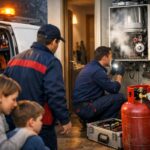 Аварийная служба для автономного отопления газовым котлом