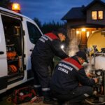 Аварийная служба водяного отопления от газгольдера