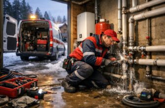 Аварийная служба для двухтрубного водяного отопления загородного дома