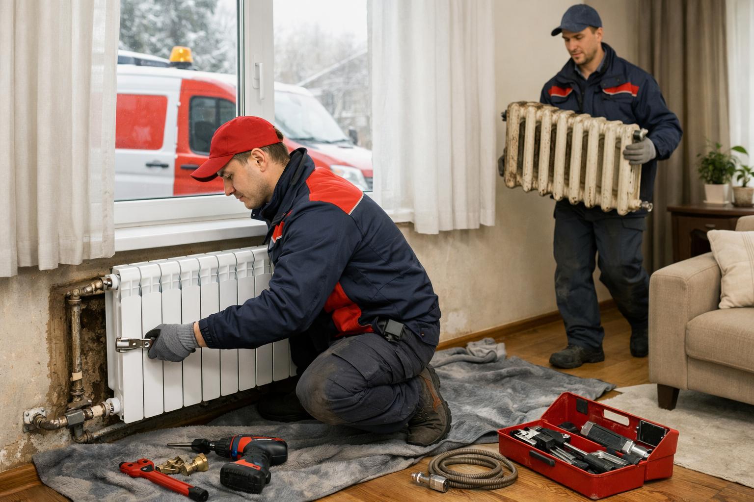 Экстренная замена радиатора — мы на месте в течение часа: Инженерные коммуникации 8 495 744 67 74