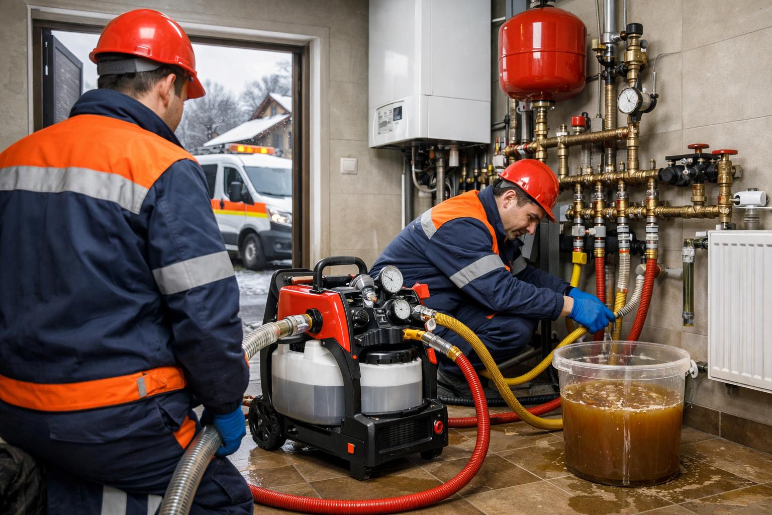 Аварийная промывка системы отопления частного дома — оперативный выезд 24/7 от «Инженерные коммуникации 8 495 744 67 74»