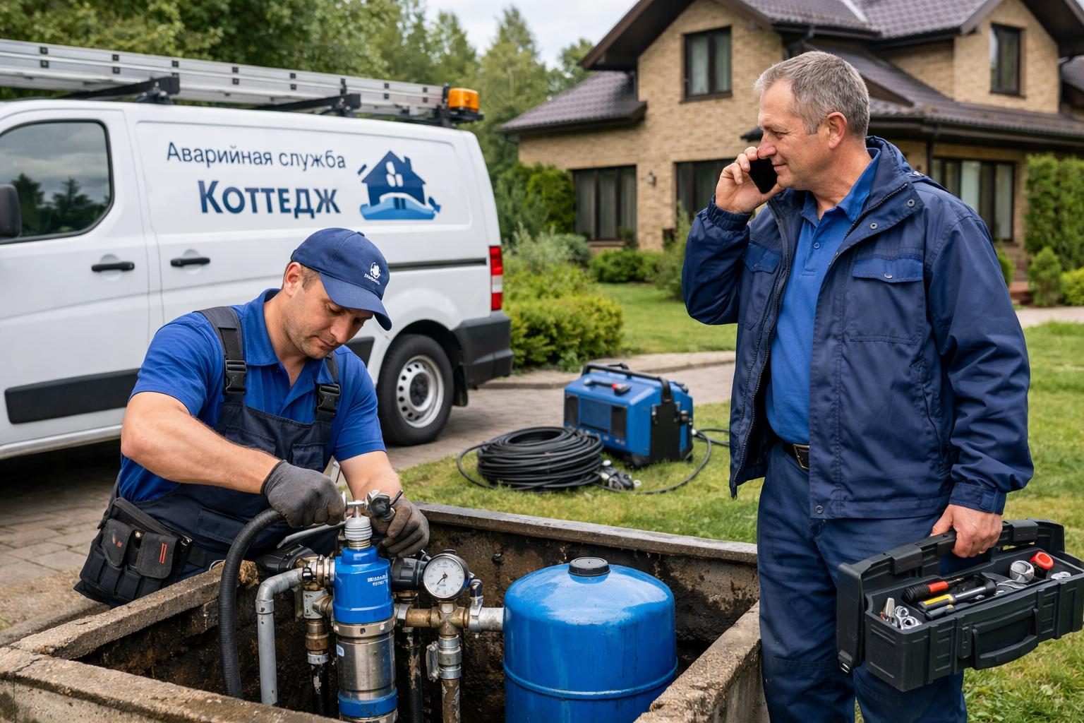 Частное водоснабжение без сбоев — аварийная служба «Коттедж» от компании «Инженерные коммуникации», тел. 8 495 744 67 74