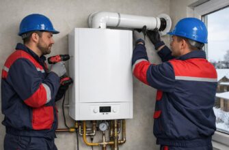 Аварийная служба: монтаж котла с коаксиальным дымоходом