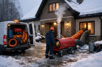 Аварийная служба: временное отопление коттеджа