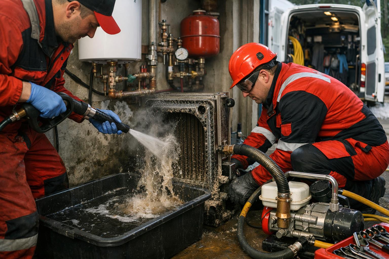 Экстренная промывка теплообменника — выезд за 30 минут от Аварийная служба - системы отопления водоснабжения 8 495 744 67 74