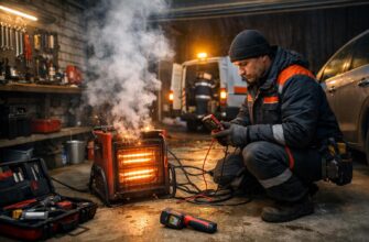 Аварийное электрическое отопление гаража