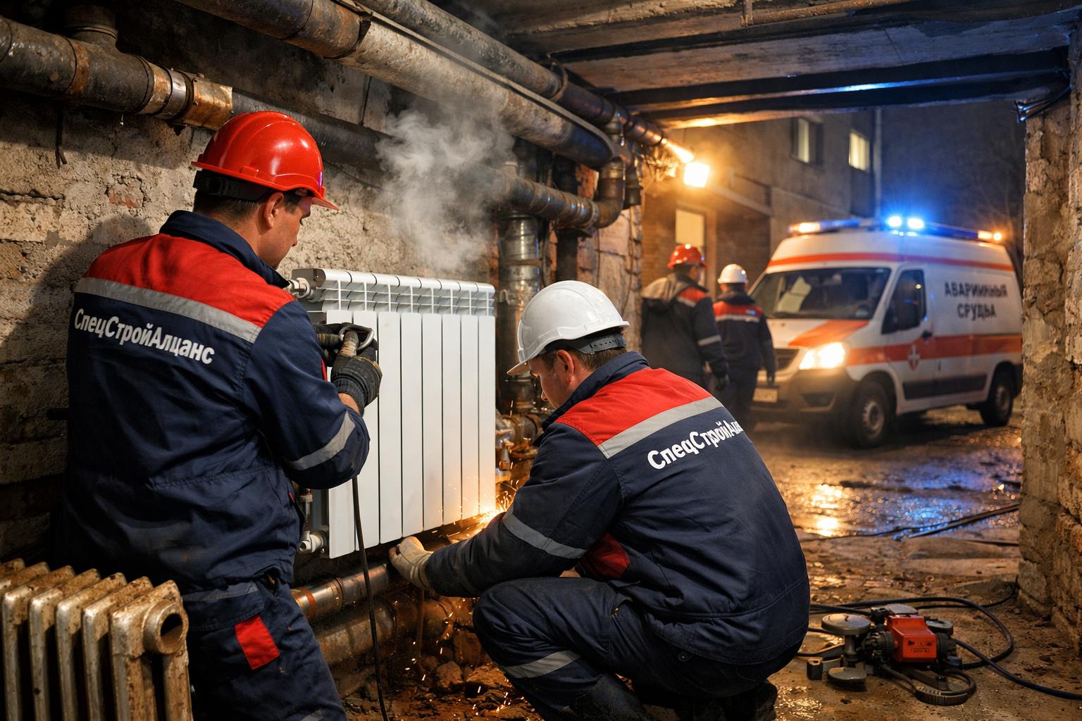 Срочная замена отопления без простоев — круглосуточная Аварийная служба ООО Холдинг СпецСтройАльянс