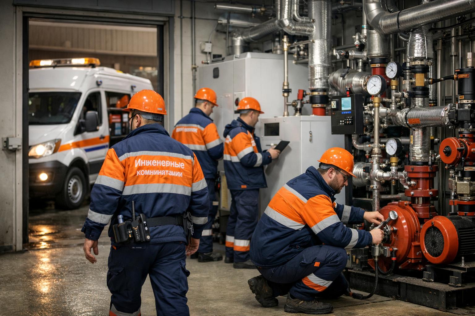 Срочный выезд аварийной бригады «Инженерные коммуникации 8 495 744 67 74» — 24/7