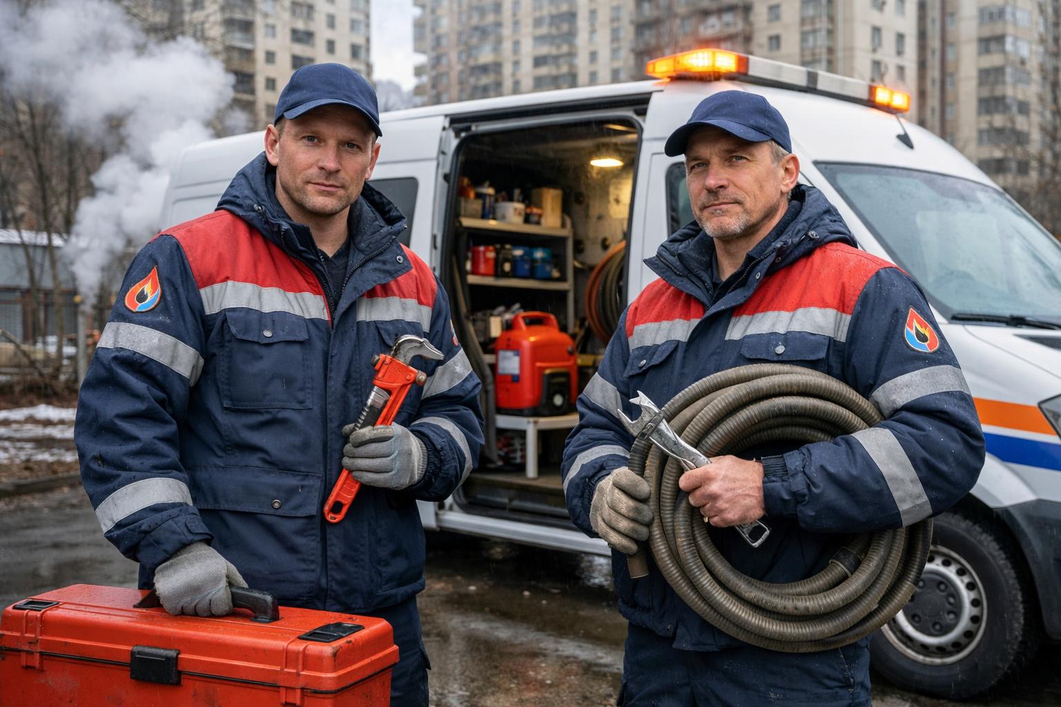 Экстренный выезд 24/7 — Аварийная служба отопления и водоснабжения 8 495 744 67 74