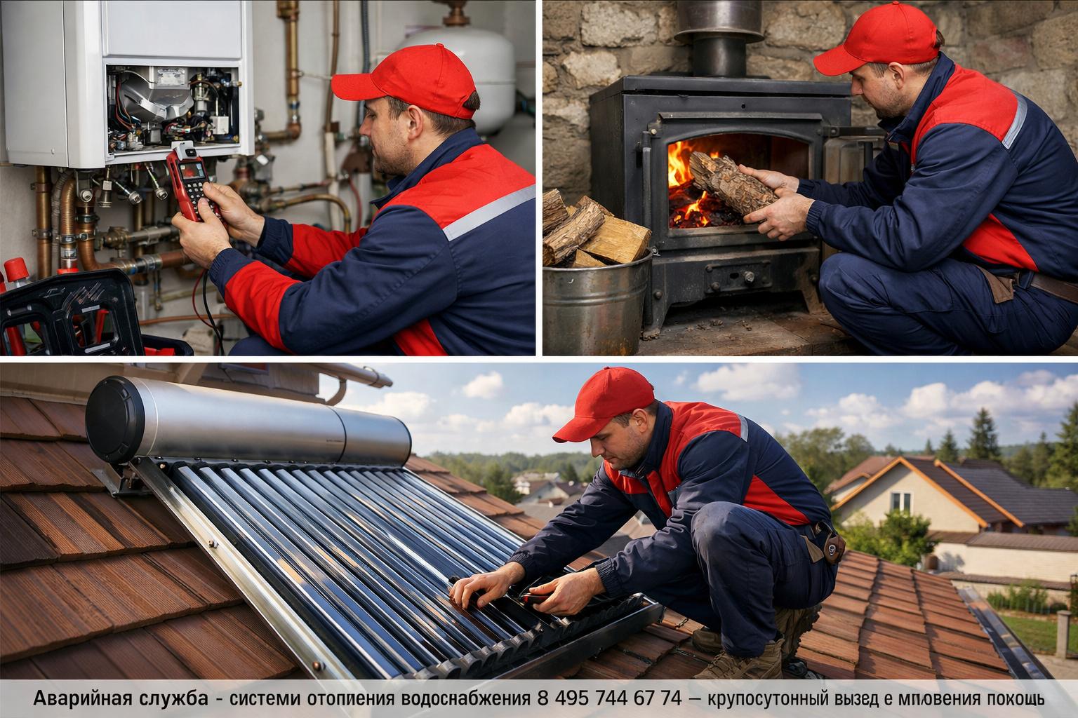 Аварийная служба - системы отопления водоснабжения 8 495 744 67 74 — круглосуточный выезд и мгновенная помощь