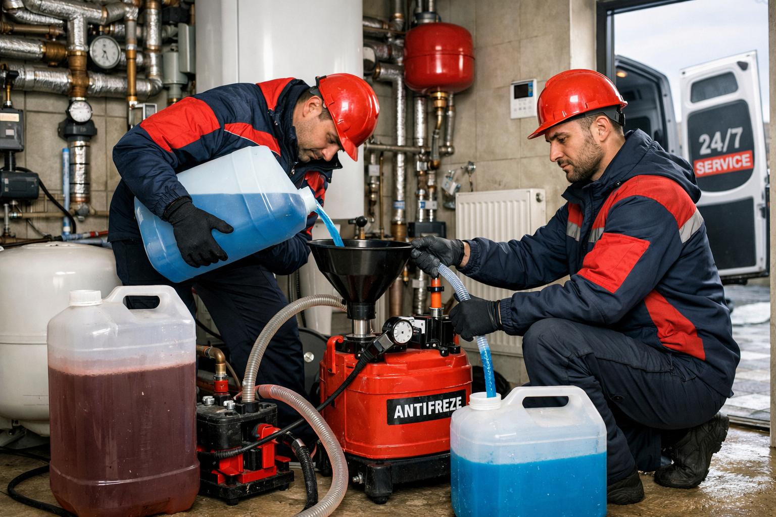 Срочная замена антифриза 24/7 — приедем в течение часа!