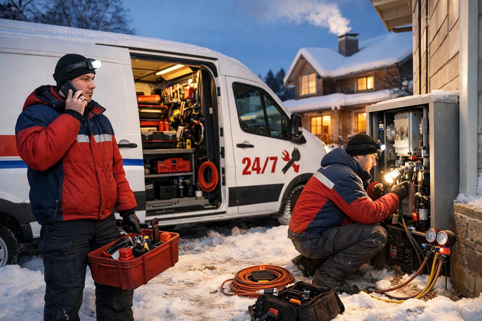 Аварийная служба 24/7 для частного дома — «Аварийная служба - системы отопления водоснабжения 8 495 744 67 74»