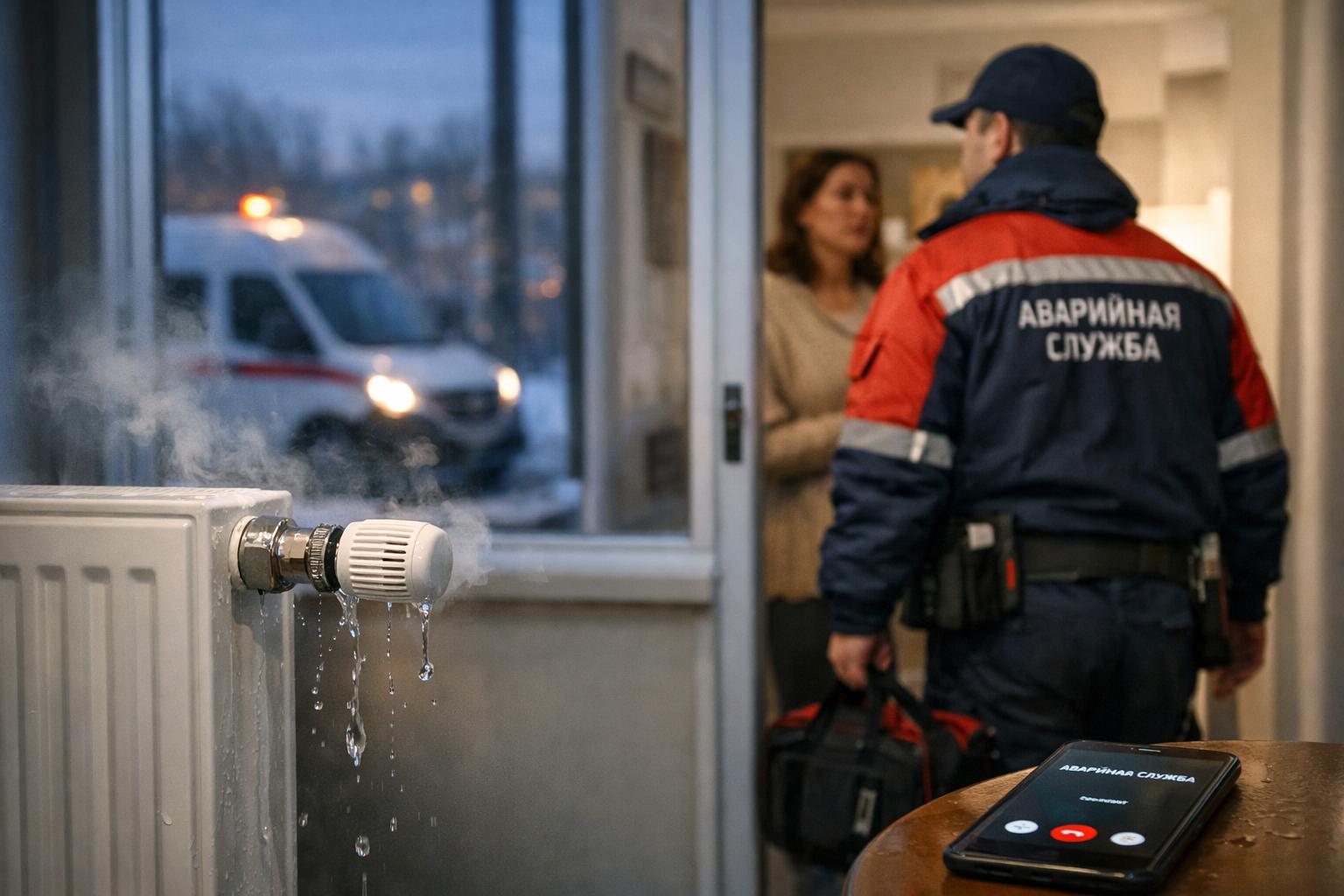 Срочная заявка на отопление — вызов аварийной службы 24/7