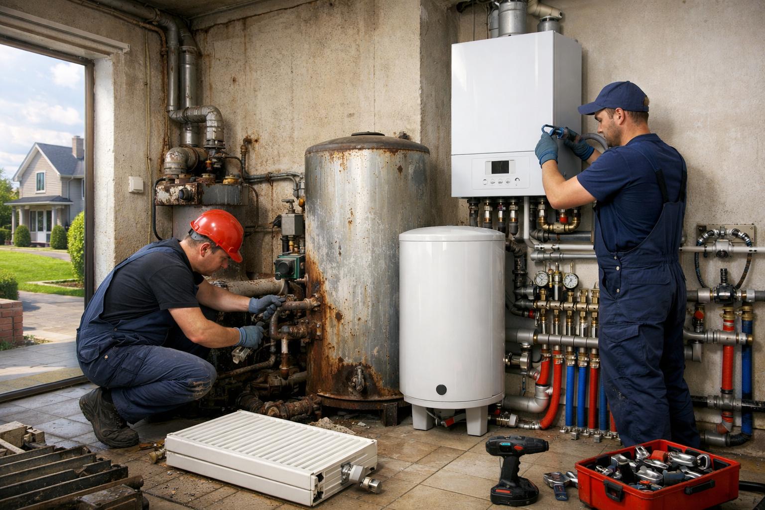 Надёжная замена системы отопления частного дома — быстро, аккуратно, под ключ!