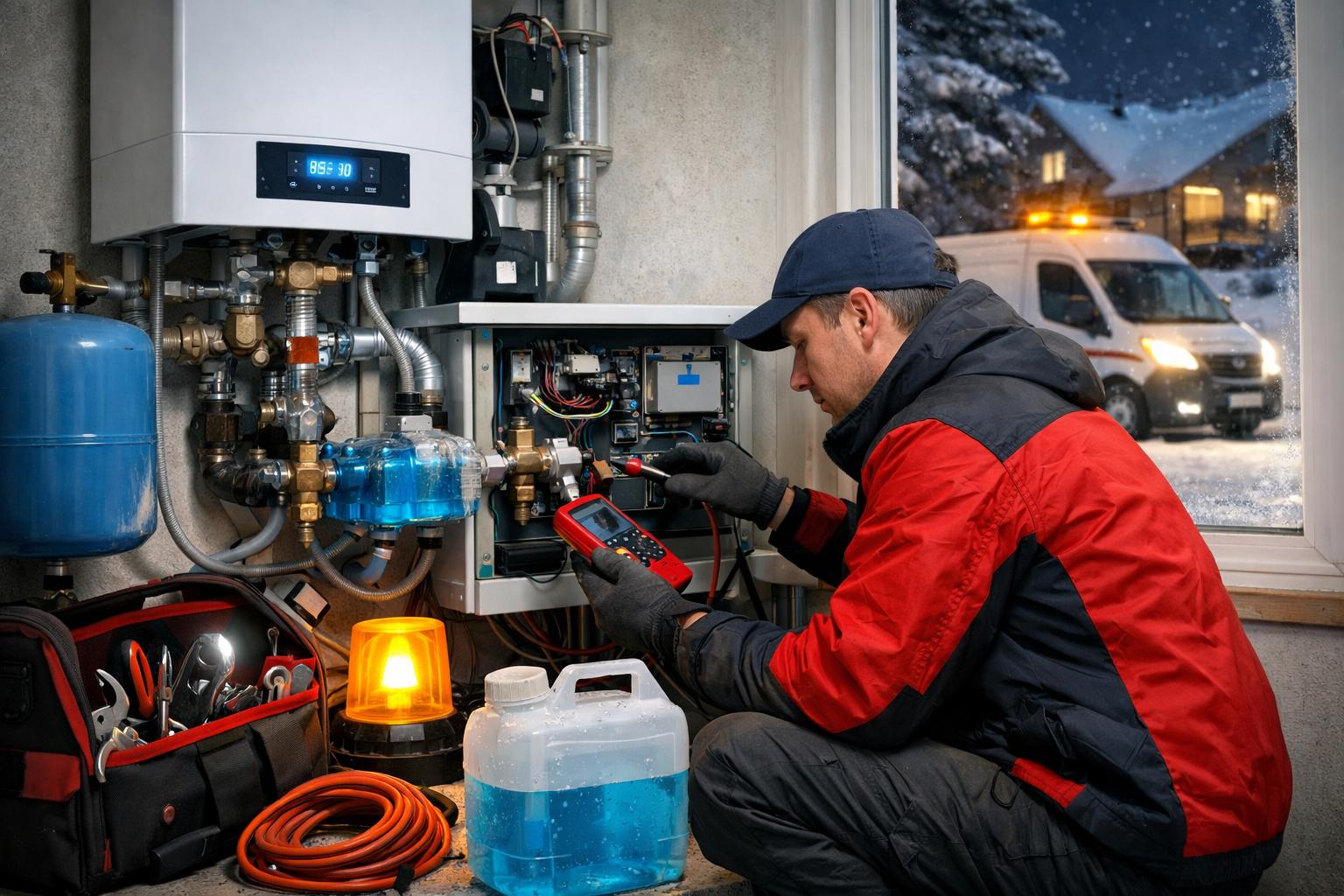 Срочный выезд 24/7 — аварийная помощь при электрическом отоплении на антифризе