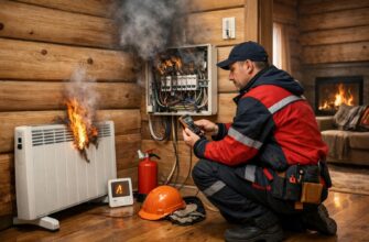 Аварийная служба частного дома: электрическое отопление в доме из бруса