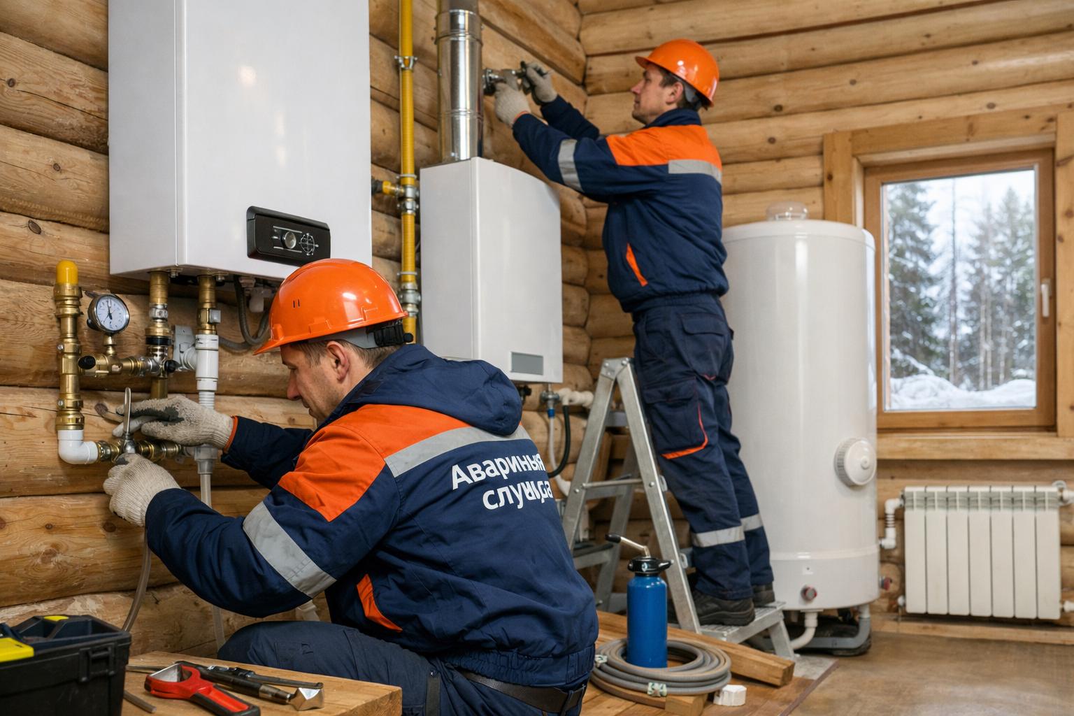 Аварийная служба на Боровском шоссе: монтаж газового отопления в деревянном частном доме — быстро и надёжно