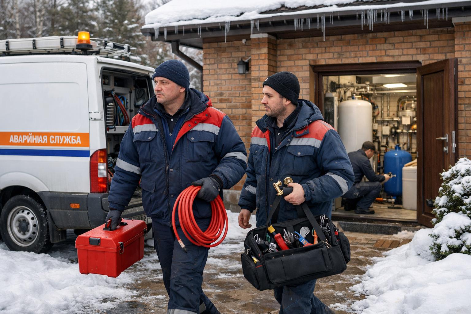 Аварийная служба — системы отопления и водоснабжения: оперативный выезд в Одинцовском районе