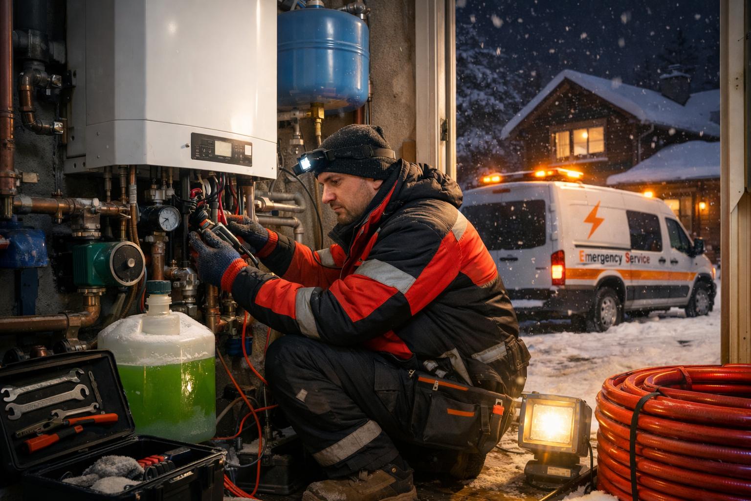 Экстренный выезд 24/7 — ремонт электрического отопления с антифризом за час