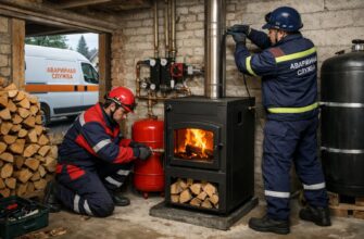 Срочный монтаж дровяной системы отопления в частном доме