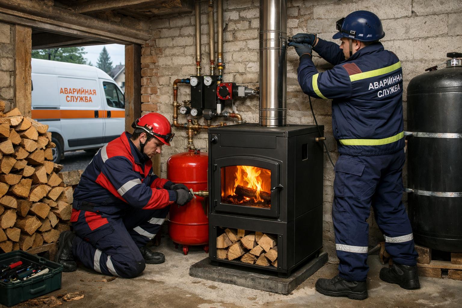 Срочный монтаж дровяной системы отопления в частном доме — оперативно от