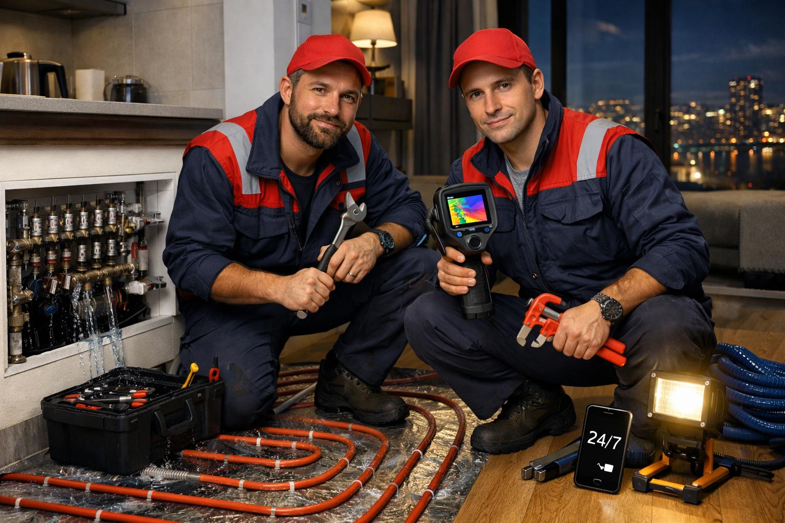 Аварийная служба монтажа водяных тёплых полов — круглосуточная помощь от