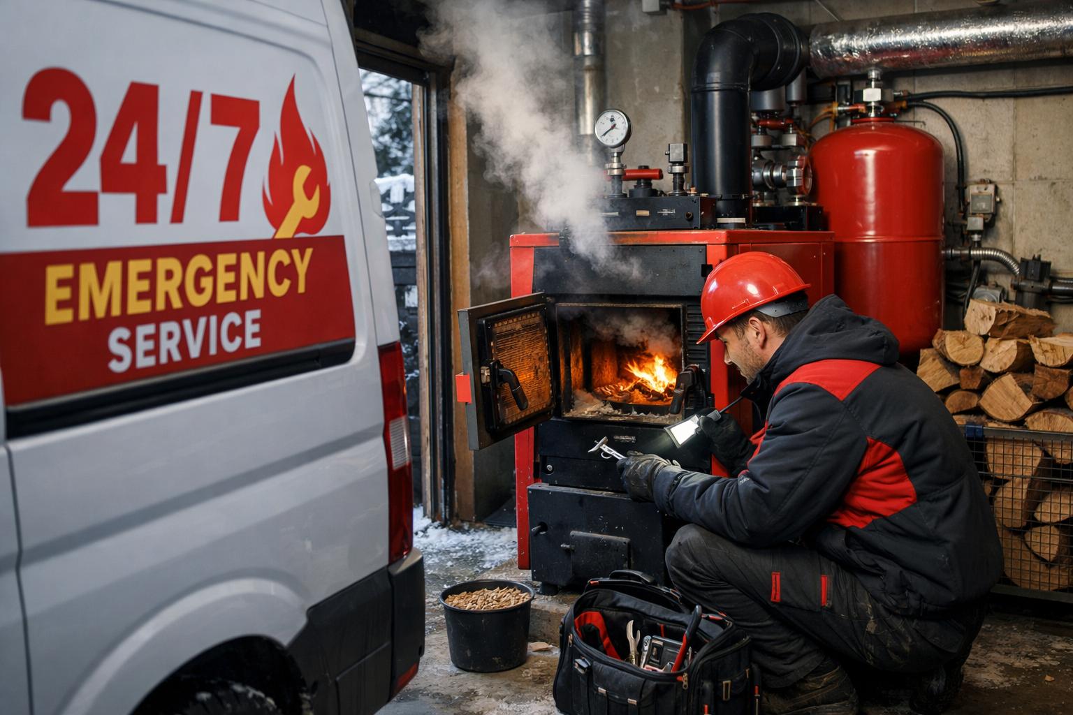 Экстренный выезд 24/7: восстановим отопление твердотопливной котельной в кратчайшие сроки