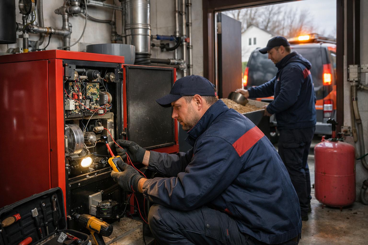 Срочный выезд специалистов 24/7 — ремонт пеллетного отопления в частном доме