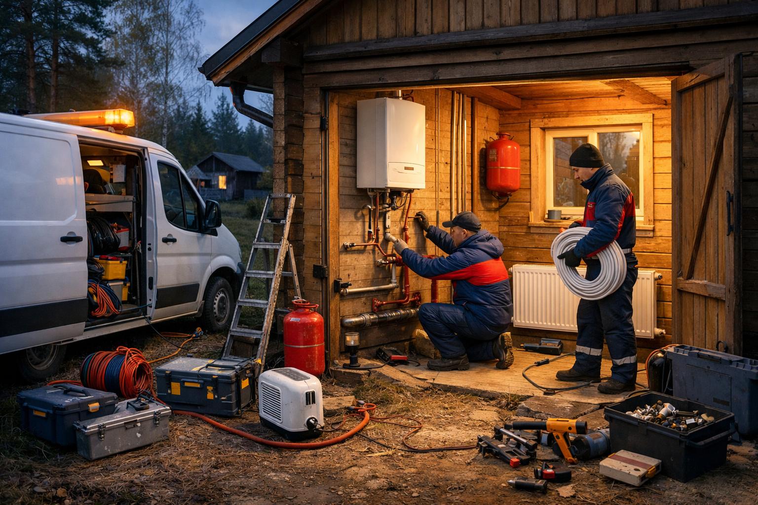 Экстренный монтаж отопления на даче — выезд 24/7, звоните 8 495 744 67 74