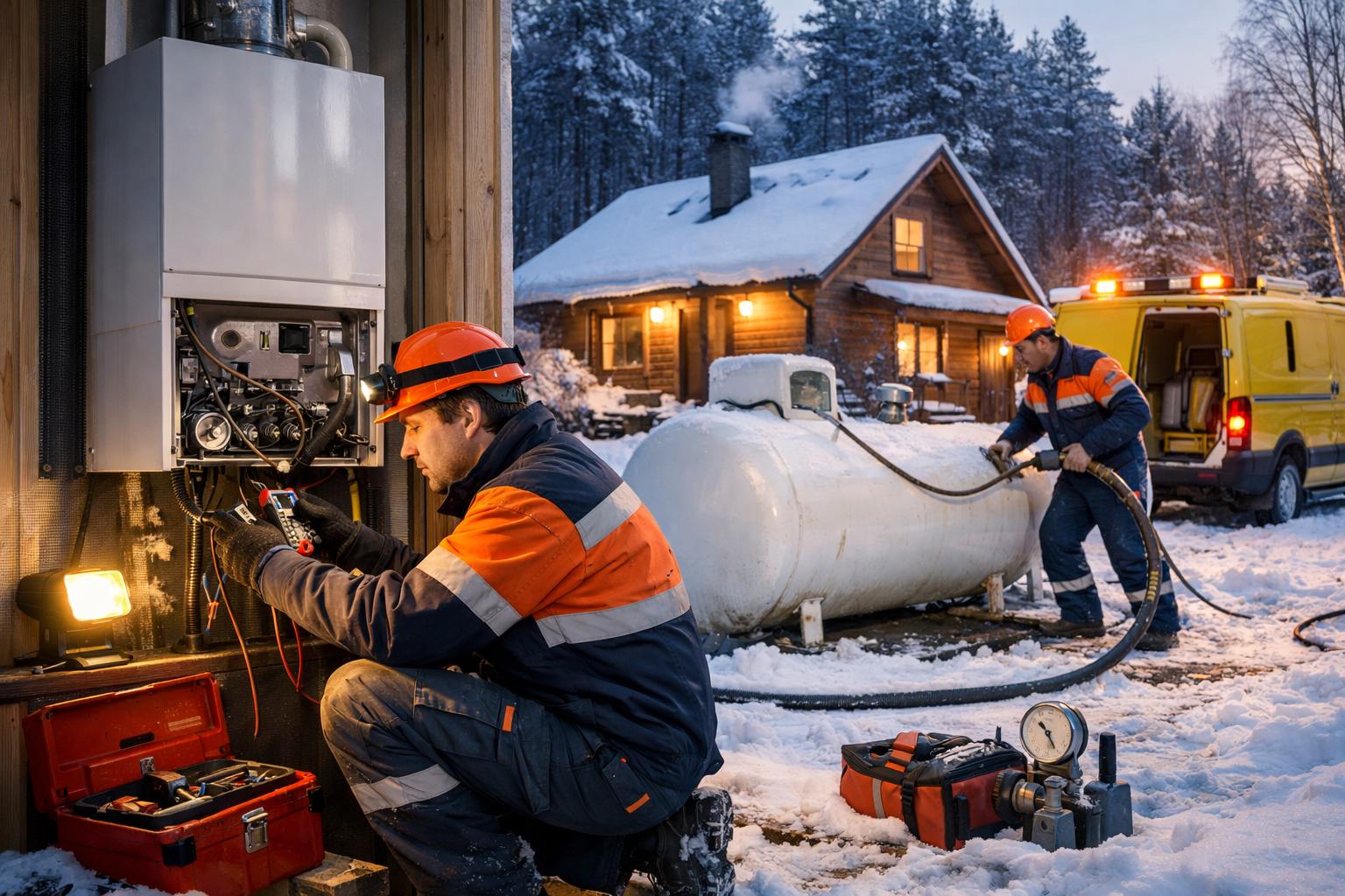 Гарантируем быстрое восстановление отопления на даче от газгольдера — 24/7