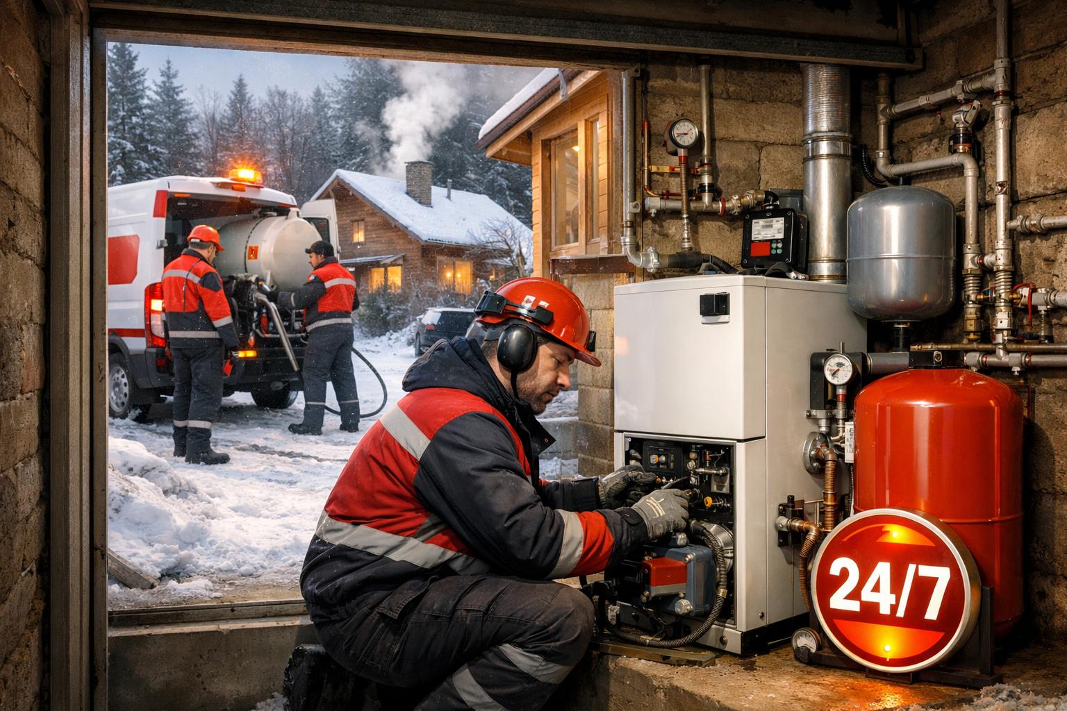 Экстренное обслуживание дачного отопления 24/7 —