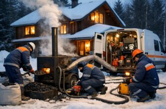 Отопление углем: как аварийная служба спасает ваш коттедж