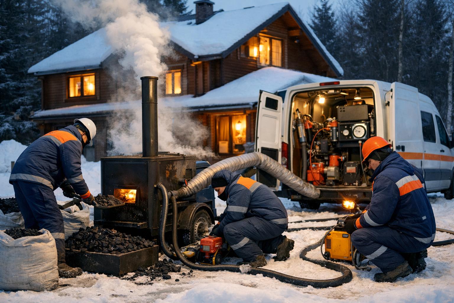 Аварийная служба - системы отопления водоснабжения 8 495 744 67 74: спасаем ваш коттедж от холода