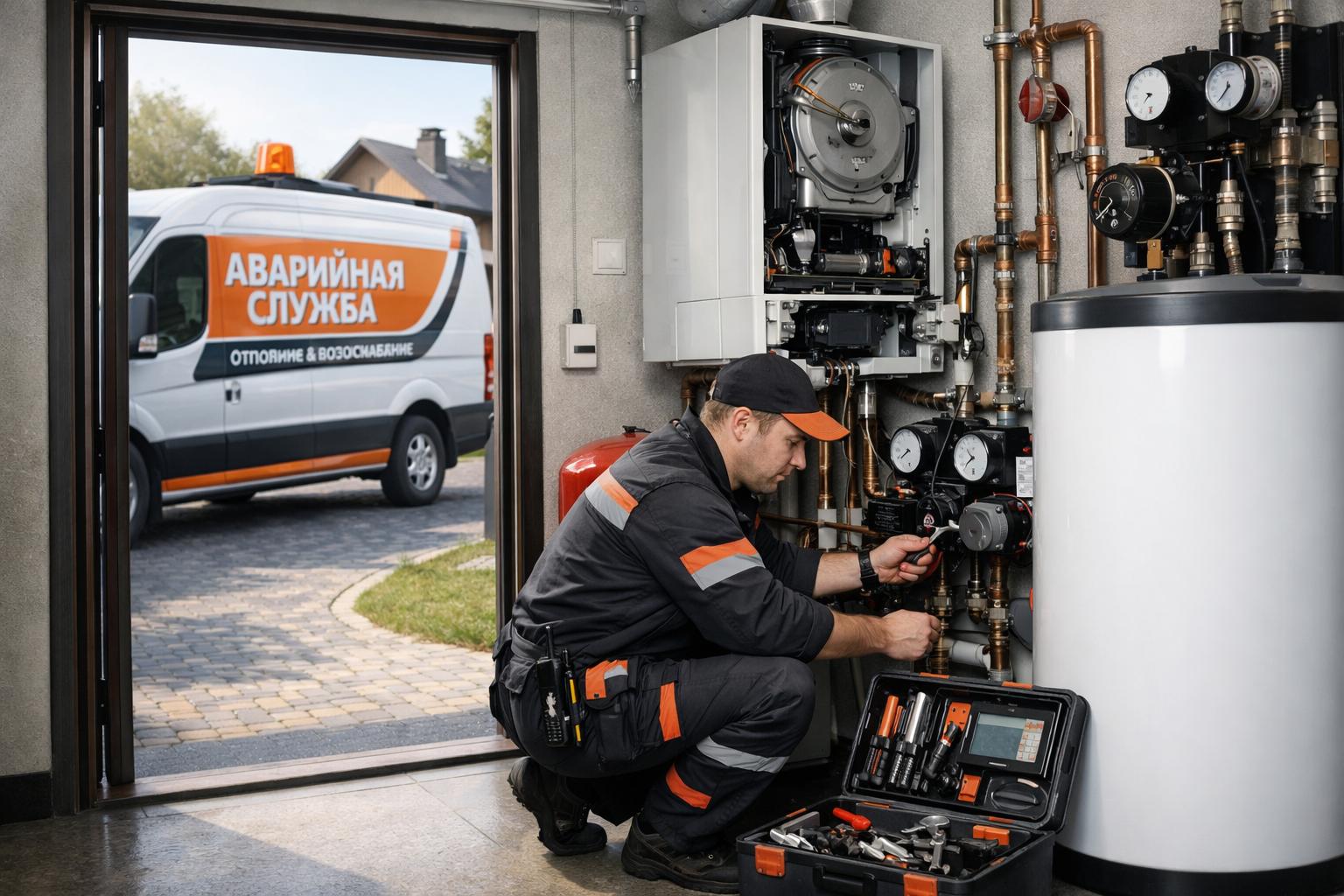 Лидер в аварийном обслуживании частных котельных — «Аварийная служба — системы отопления водоснабжения»