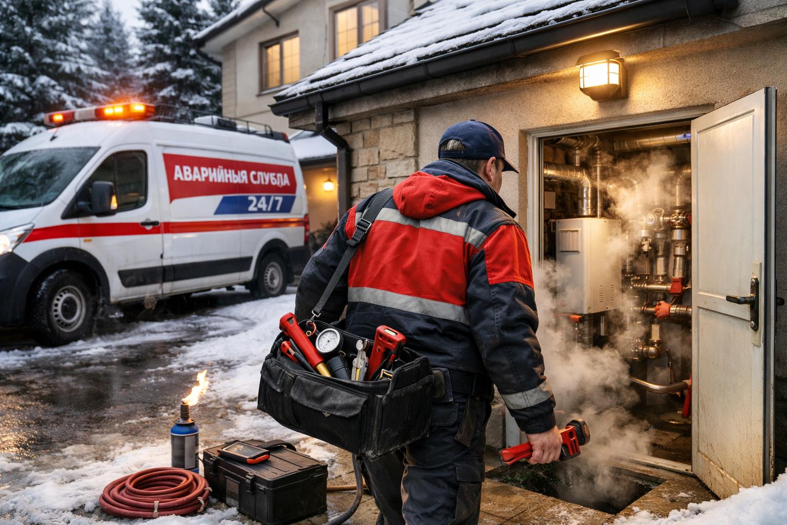 Срочный выезд 24/7 — «Аварийная служба - системы отопления водоснабжения 8 495 744 67 74»