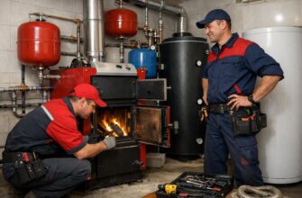 Аварийная служба коттеджа: профессиональный монтаж дровяной котельной