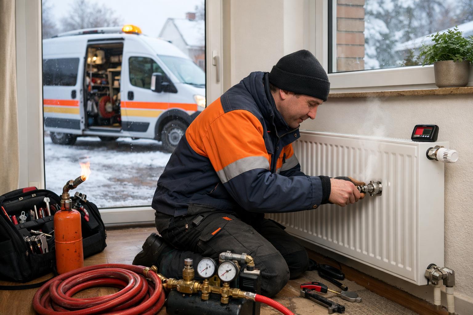 Срочный выезд 24/7 для восстановления отопления с радиаторами KERMI