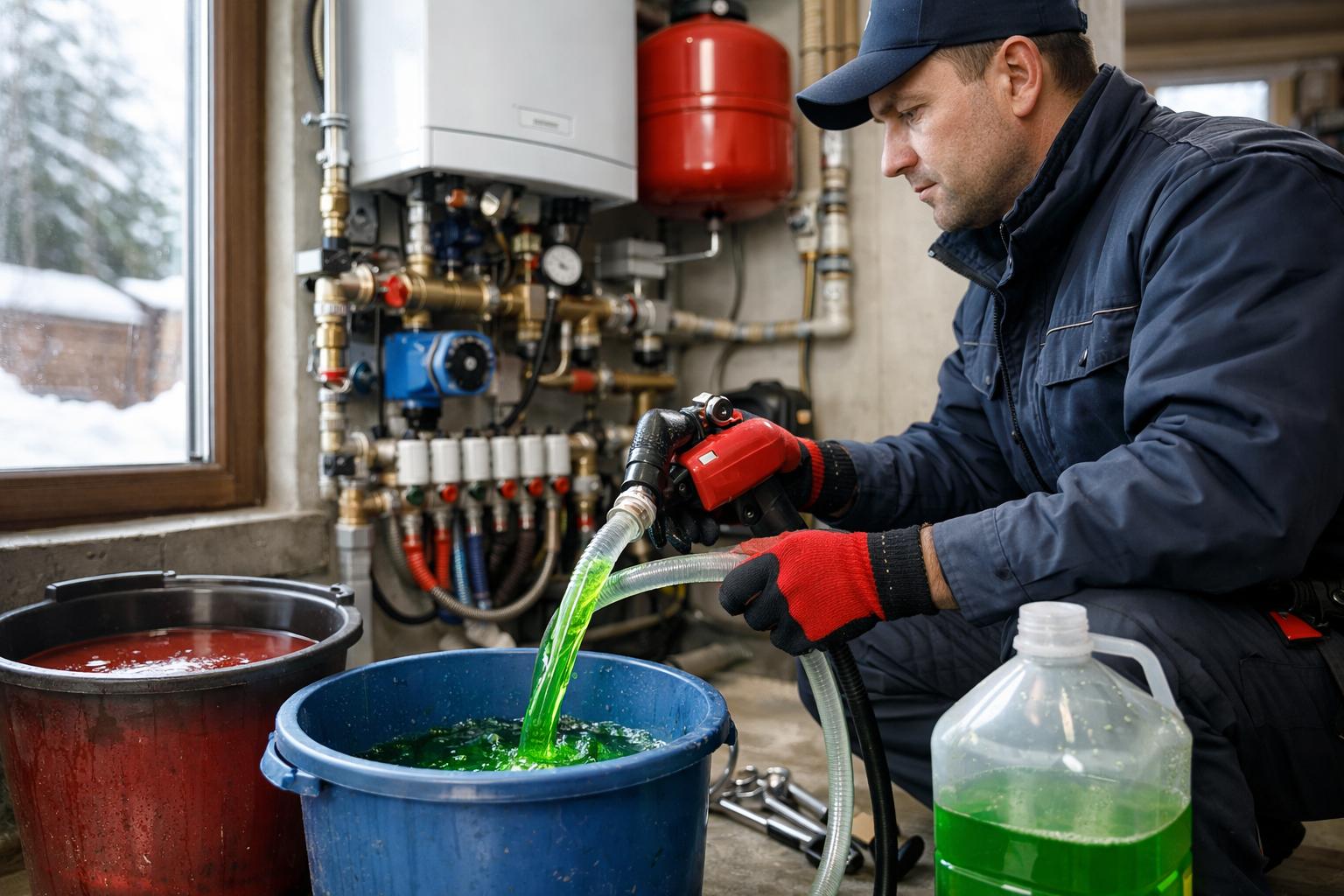 Срочная профессиональная замена теплоносителя от