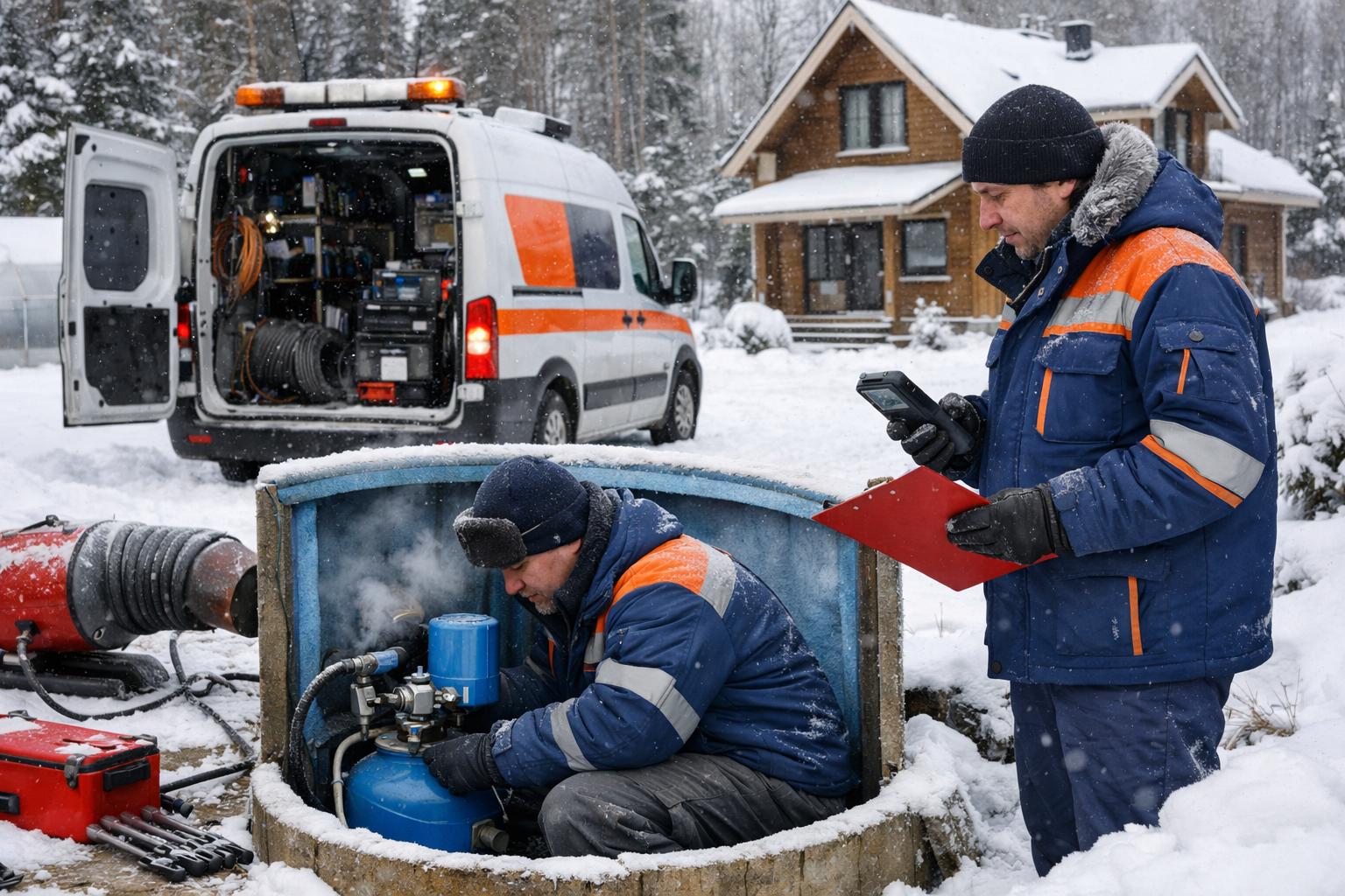 Доверьте зимнее водоснабжение профессионалам — Аварийная служба - системы отопления водоснабжения 8 495 744 67 74