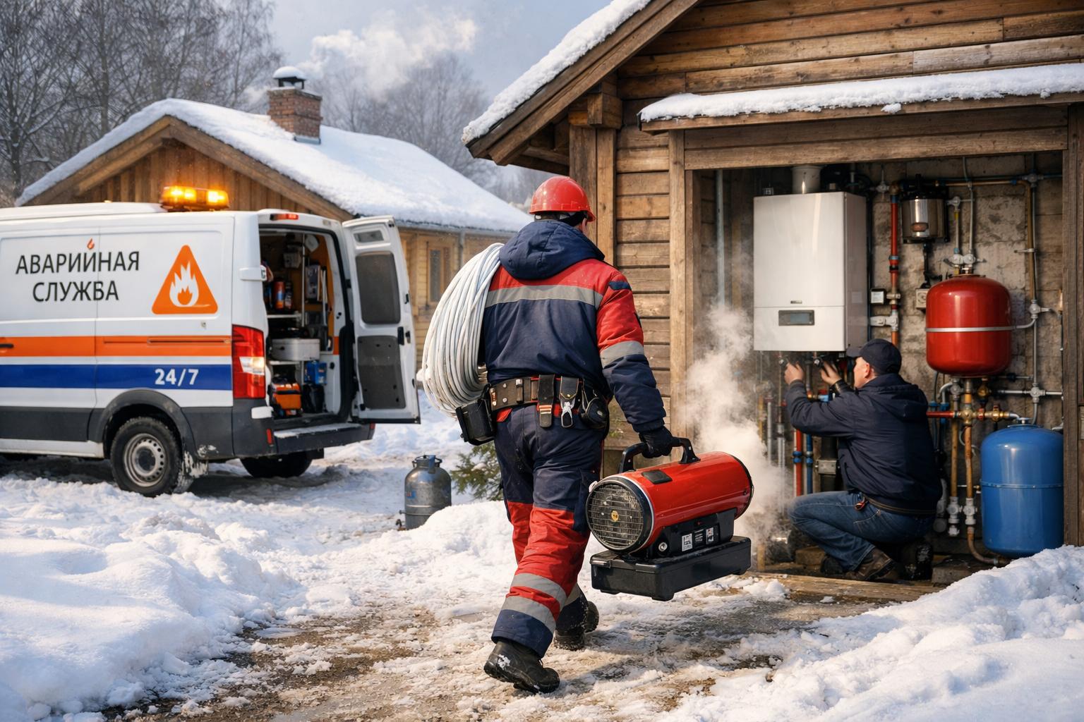 Срочный выезд 24/7 — аварийное тепло на даче в любую погоду!